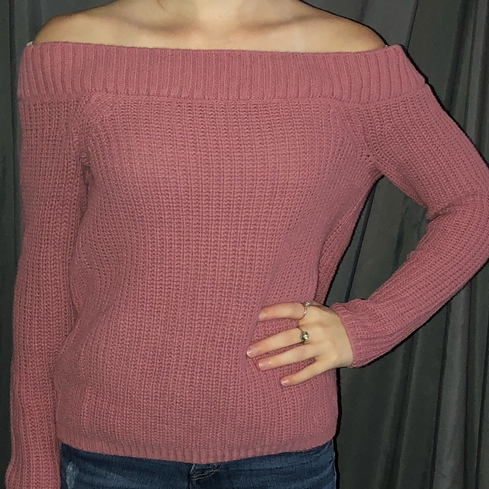 Off Shoulder Sweater